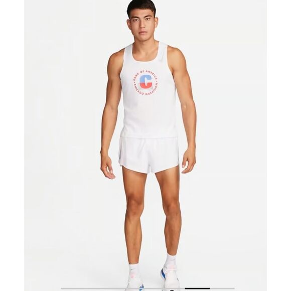 Nike Men XL Chicago Marathon 2023 AeroSwift Running Singlet Tank Top NEW - Picture 2 of 13